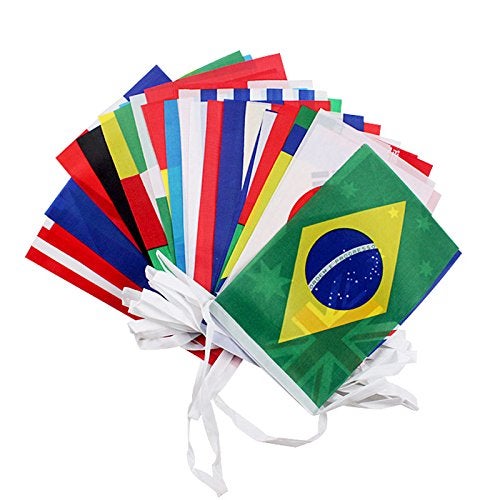 g2plus International Flags  41 Feet 8.2'' x 5.5'' World Flags  50 Countries Flags Pennant Banner for Bar  Party Decorations  Sports Clubs  Grand Opening  Festival Events Celebration - Image 2